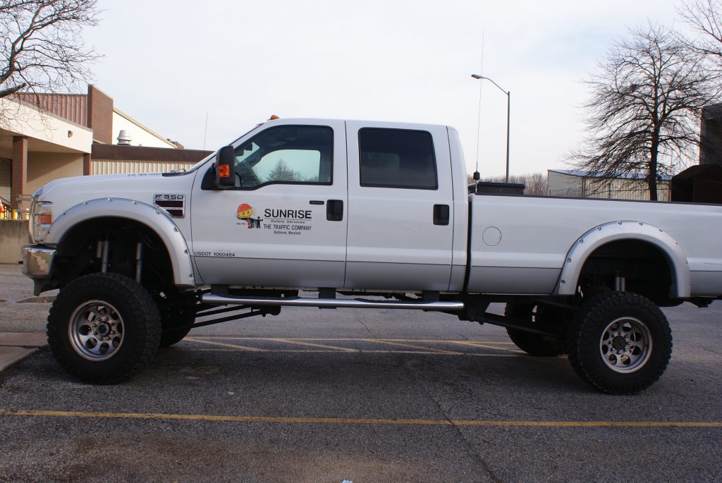 Truck Lettering Sunrise Safety Services